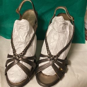 BCBGMAXAZIRA Bronze high heels
